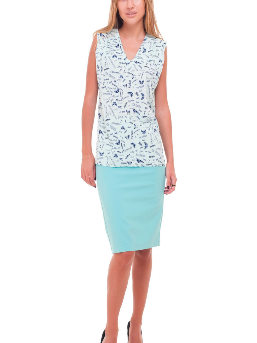 Юбка мини LadyLike модель ll31820042-biryuzovij Фото