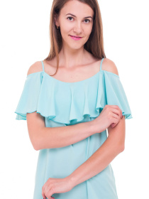 Блуза LadyLike модель ll151410042-biryuzovij Фото