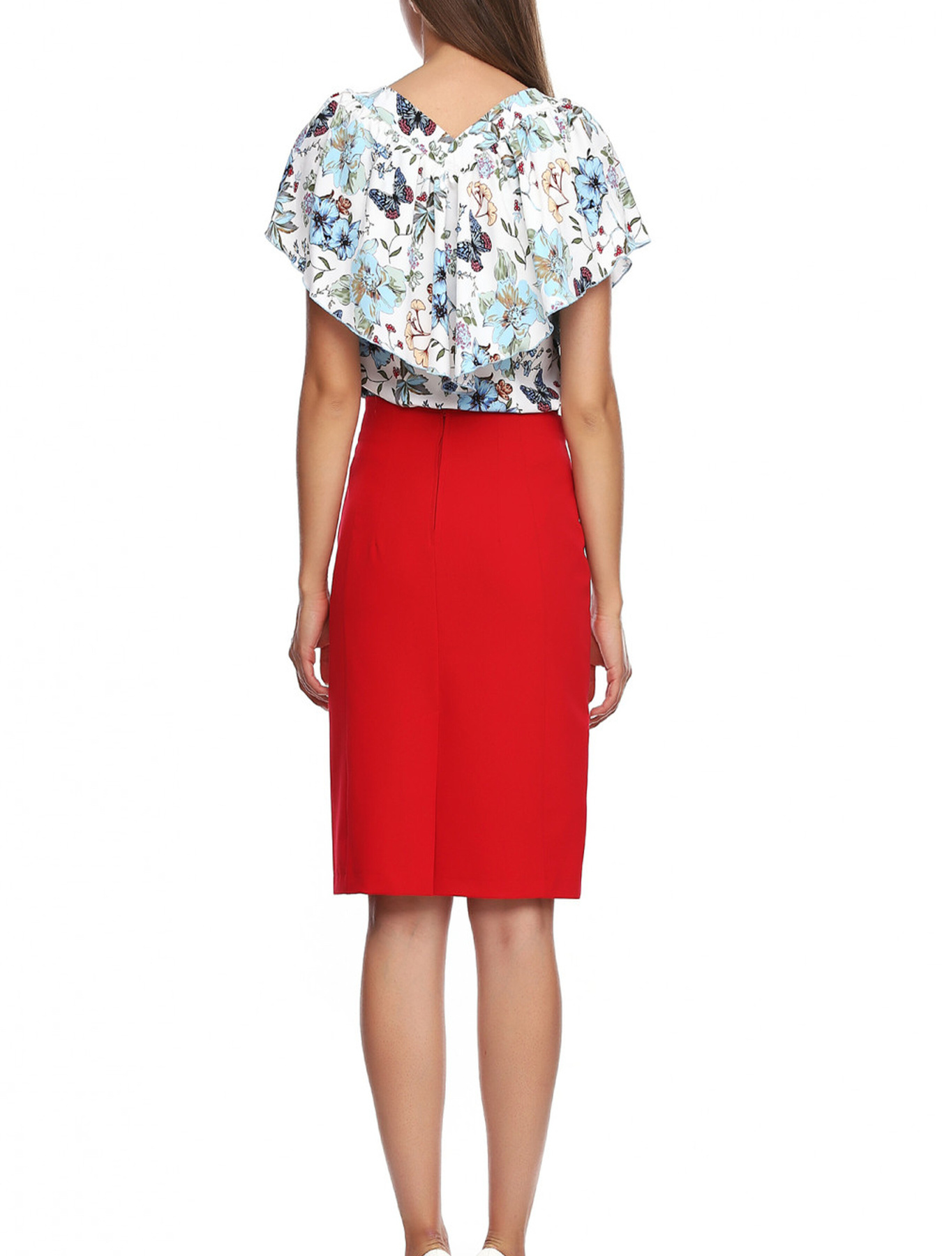 Спідниця міді LadyLike модель ll31820010-chervonij Фото