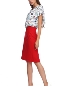 Спідниця міді LadyLike модель ll31820010-chervonij Фото