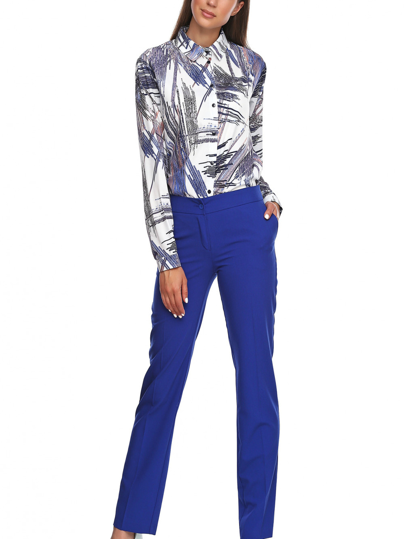 Повседневные штаны LadyLike модель ll165620067-elektrik Фото