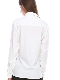 Рубашка повседневная LadyLike модель ll164910001-molochnij Фото