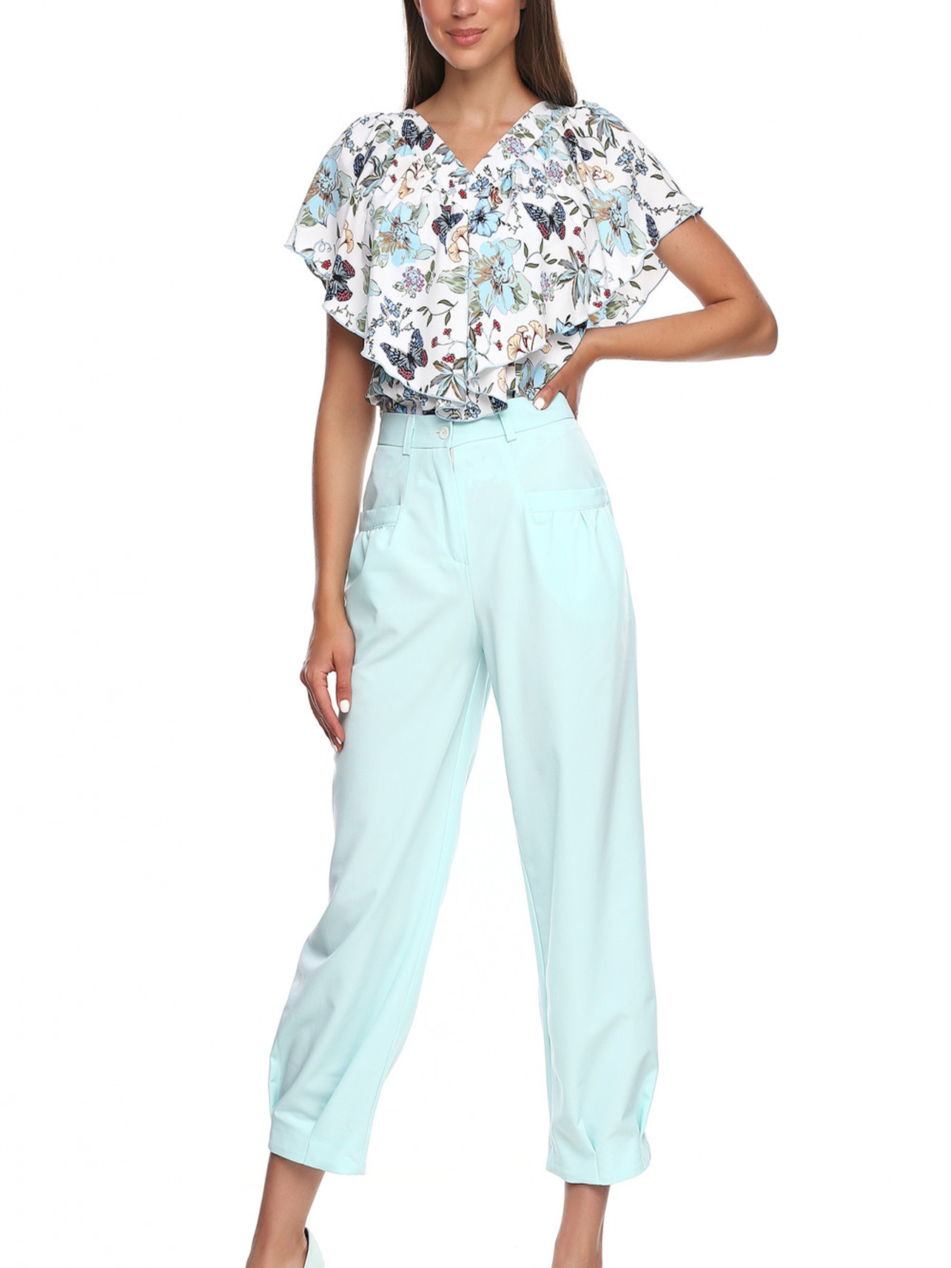 Повсякденні штани LadyLike модель ll165720047-biryuzovij Повсякденні штани LadyLike модель ll165720047-biryuzovij Фото