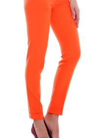 Повседневные штаны LadyLike модель ll94420037-pomaranchevij Фото