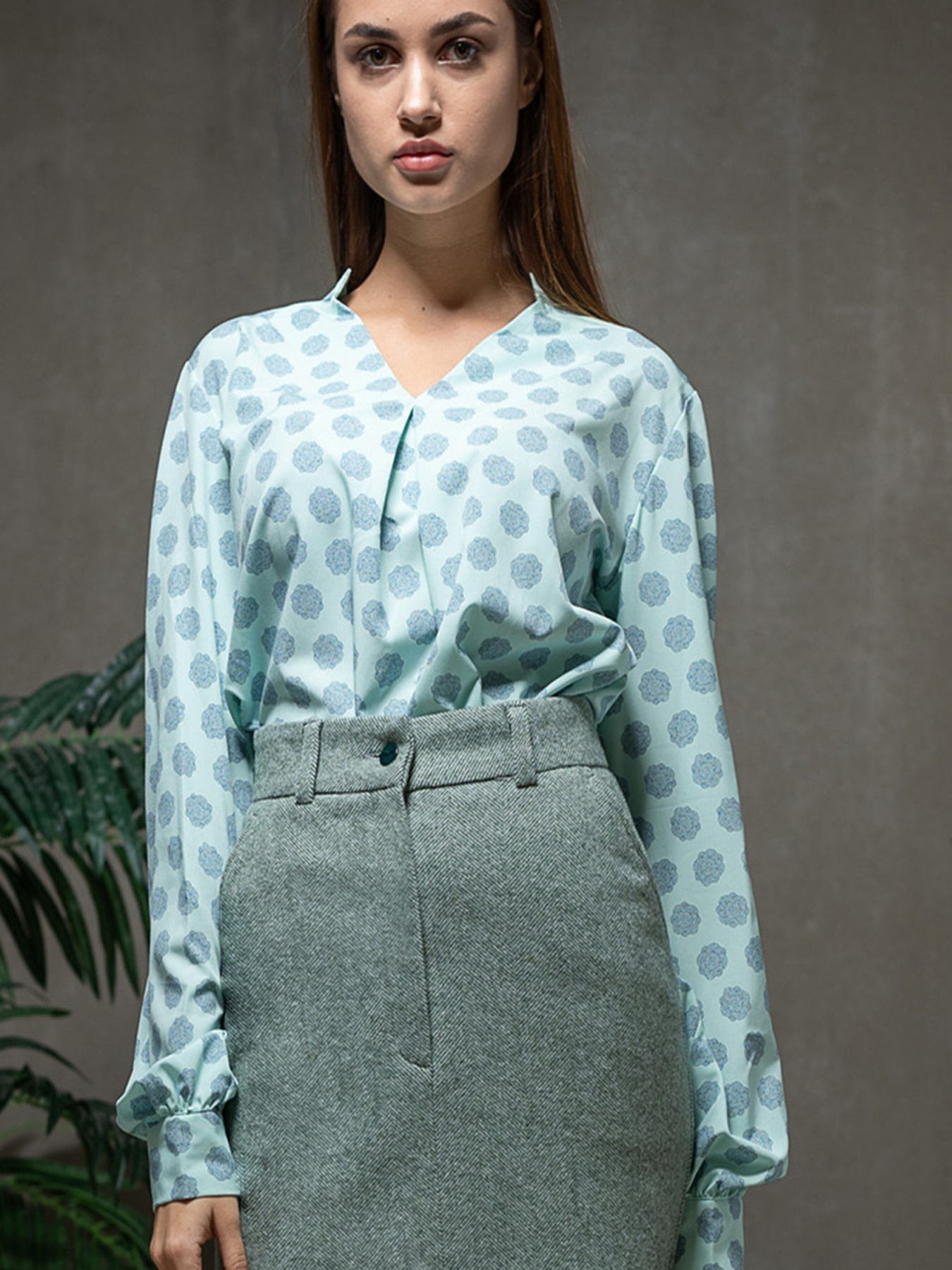 Блуза LadyLike модель ll170316942-biryuzovij Фото