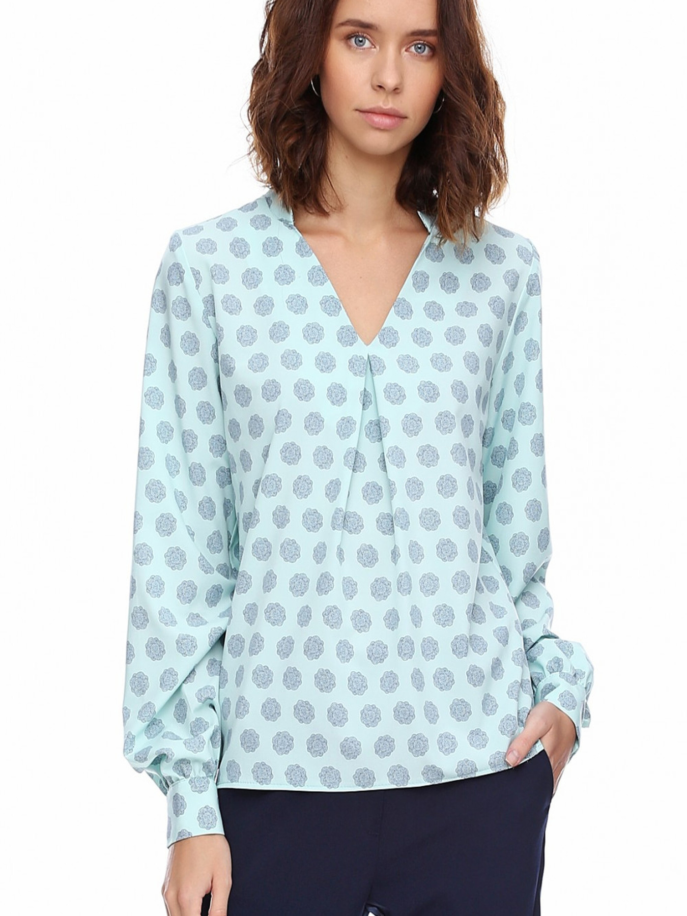 Блуза LadyLike модель ll170316942-biryuzovij Фото