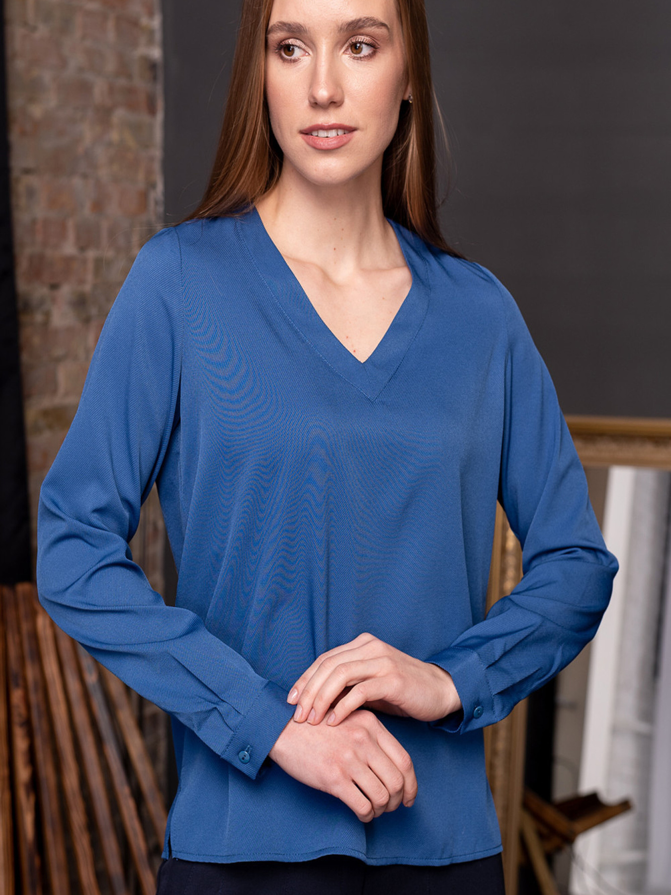 Блуза LadyLike модель ll136210068-sinij Фото