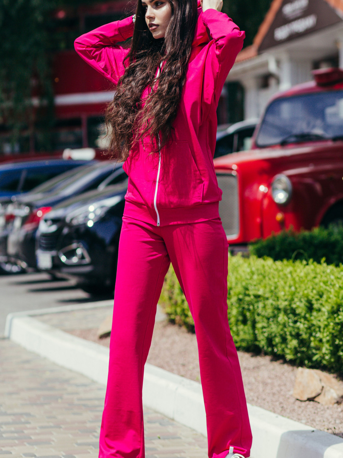 Спортивний костюм LadyLike модель ll197170011-malinovij Фото