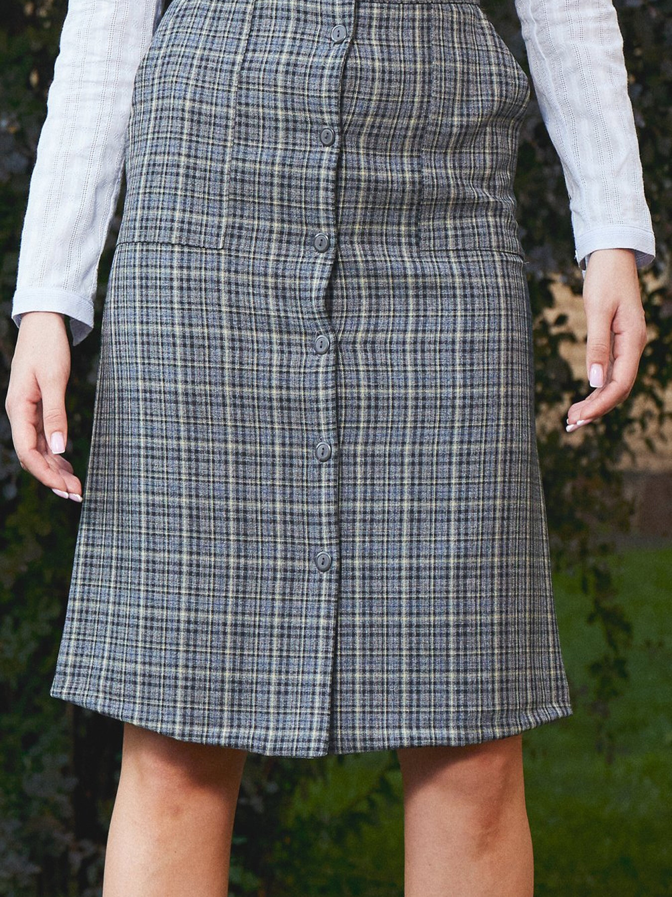 Спідниця міді LadyLike модель ll173464431-sirij Фото