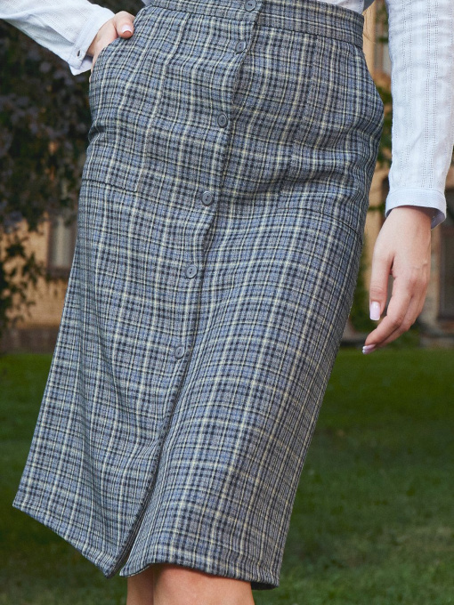 Юбка миди LadyLike модель ll173464431-sirij Фото