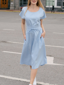 Платье миди LadyLike модель ll213620069-blakitnij Фото