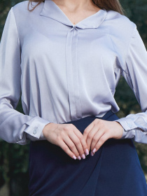 Блуза LadyLike модель ll126530091-sirij Фото