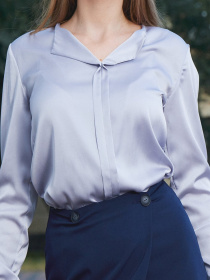 Блуза LadyLike модель ll126530091-sirij Фото