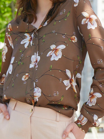 Блуза LadyLike модель ll126534584-korichnevij Фото