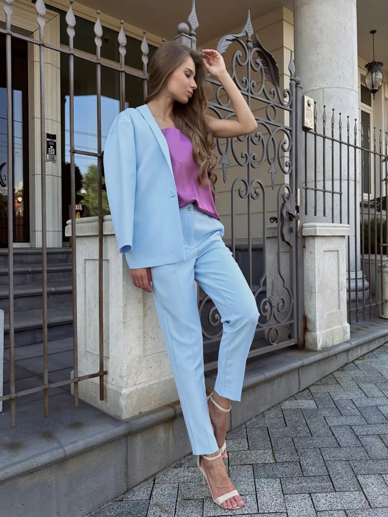 Штани класичні LadyLike модель ll171120369-blakitnij Фото