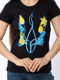 Футболка Носи своє модель 8188-001-33-5-gerb-kvti-chornij Фото