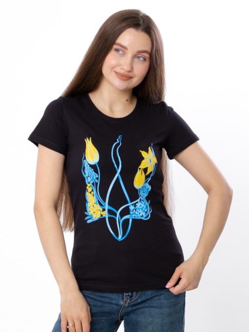 Футболка Носи своє модель 8188-001-33-5-gerb-kvti-chornij Фото