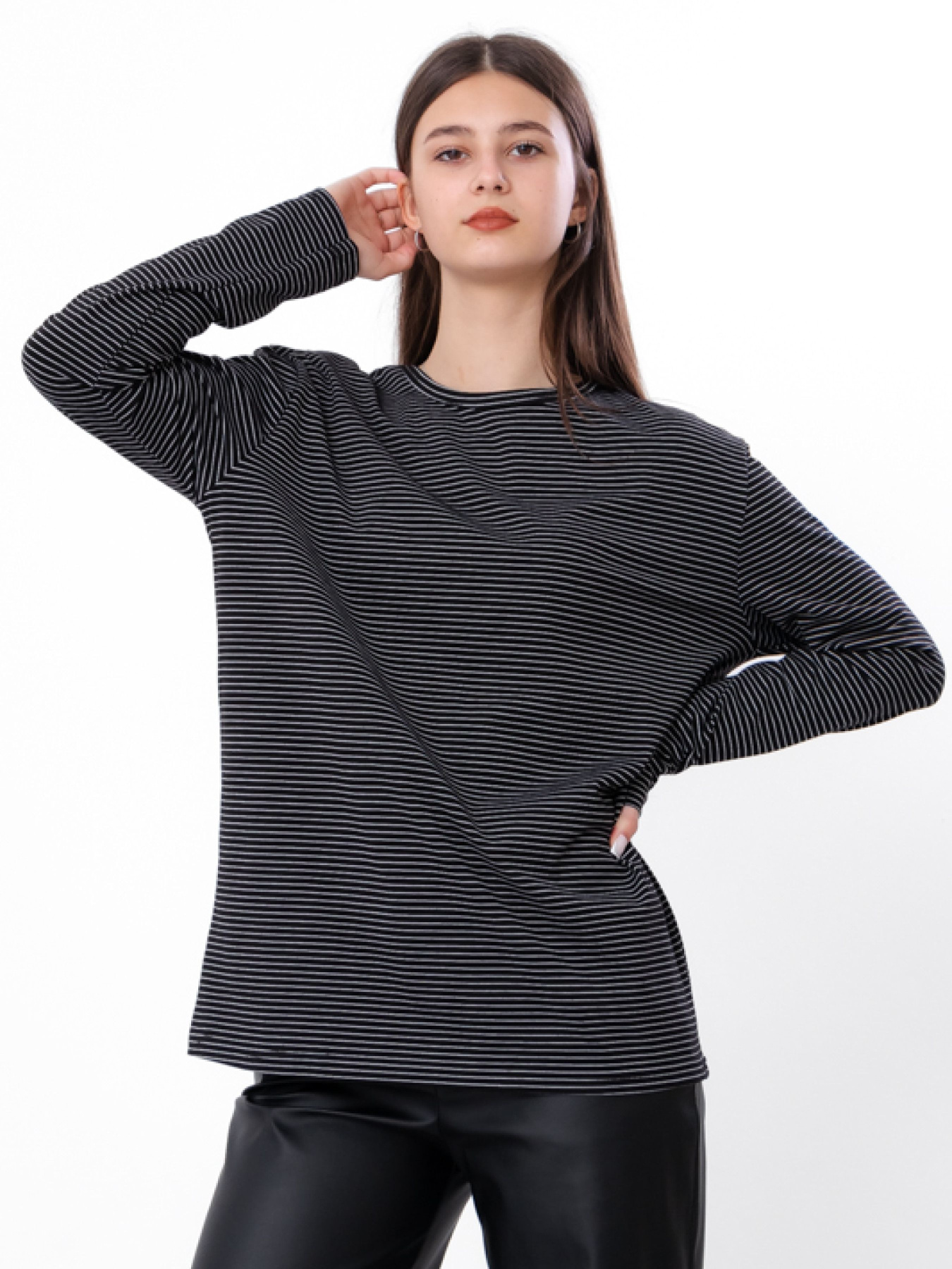 Лонгслив Носи своє модель 6363-095-chornij Фото