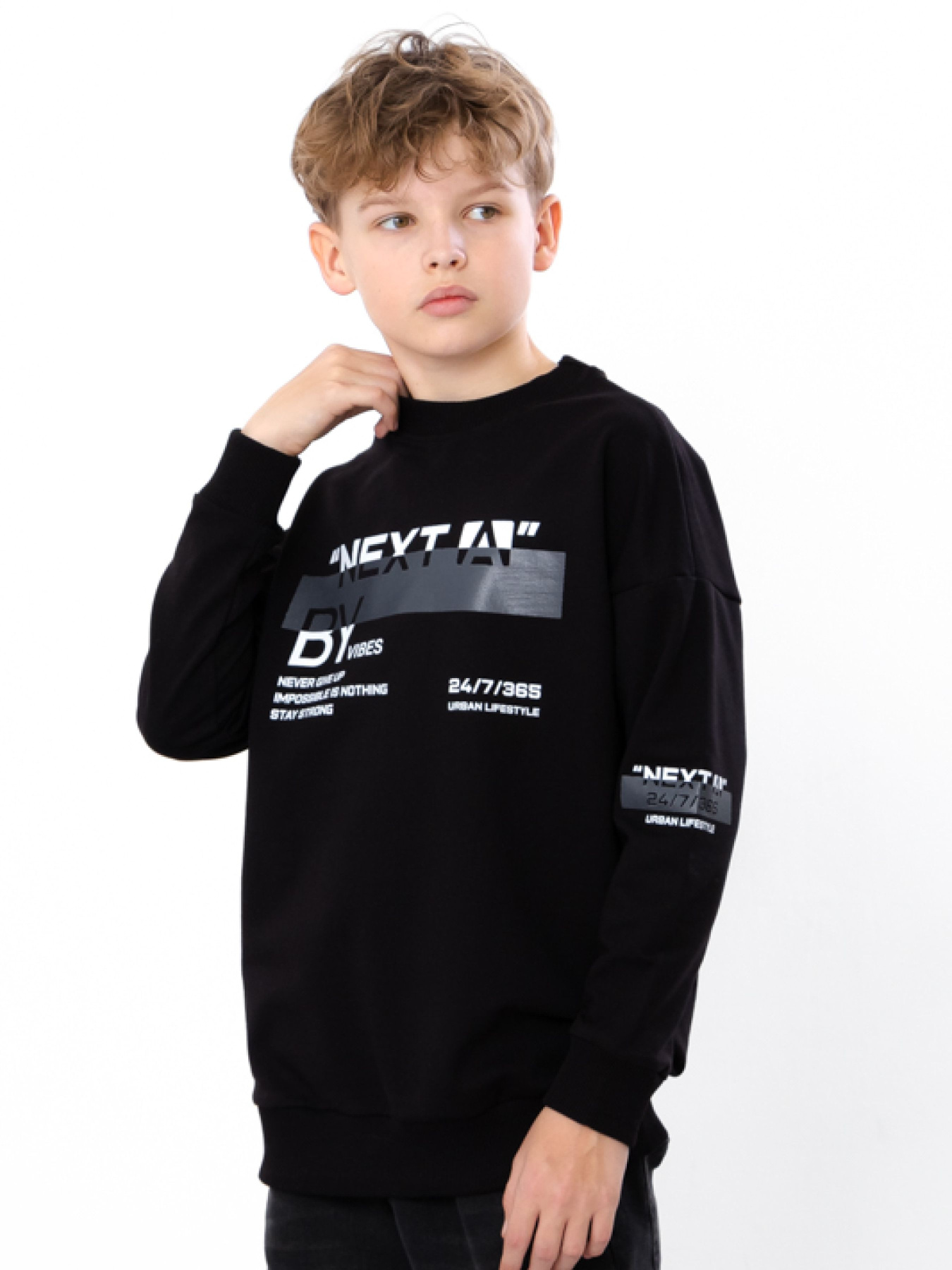 Свитшот Носи своє модель 6393-057-33-6-chornij Фото