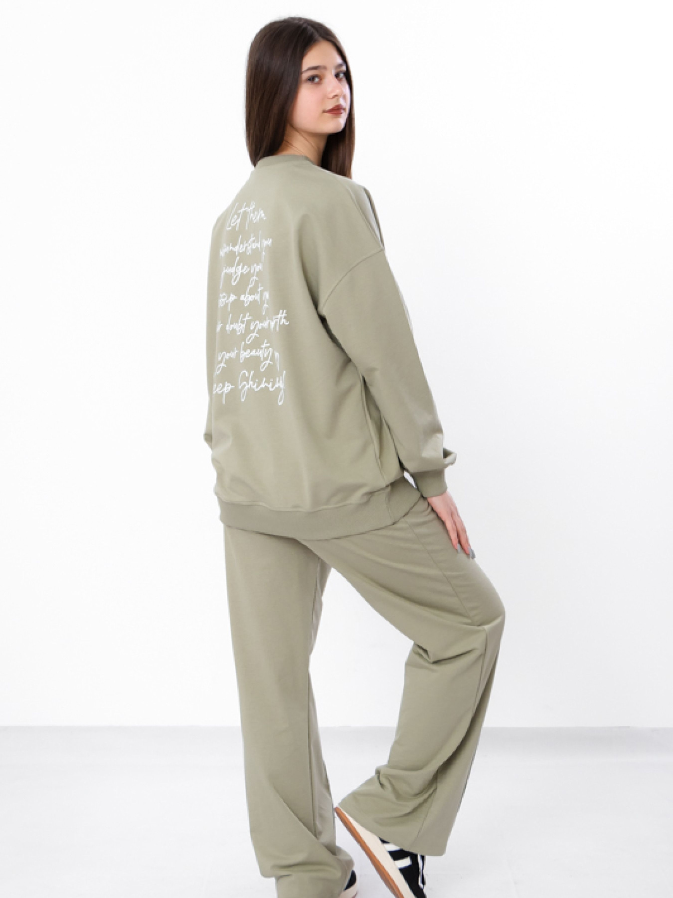 Повсякденний костюм Носи своє модель 6444-057-33-olivkovo-srij Фото