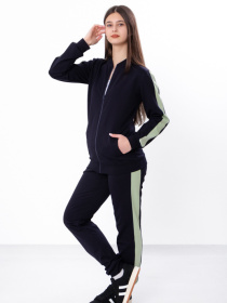 Спортивный костюм Носи своє модель 6152-057-1-chorn-sinj-sro-zelenij Фото