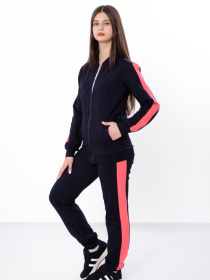 Спортивный костюм Носи своє модель 6152-057-1-chorn-sinj-pomaranchevij-koral Фото