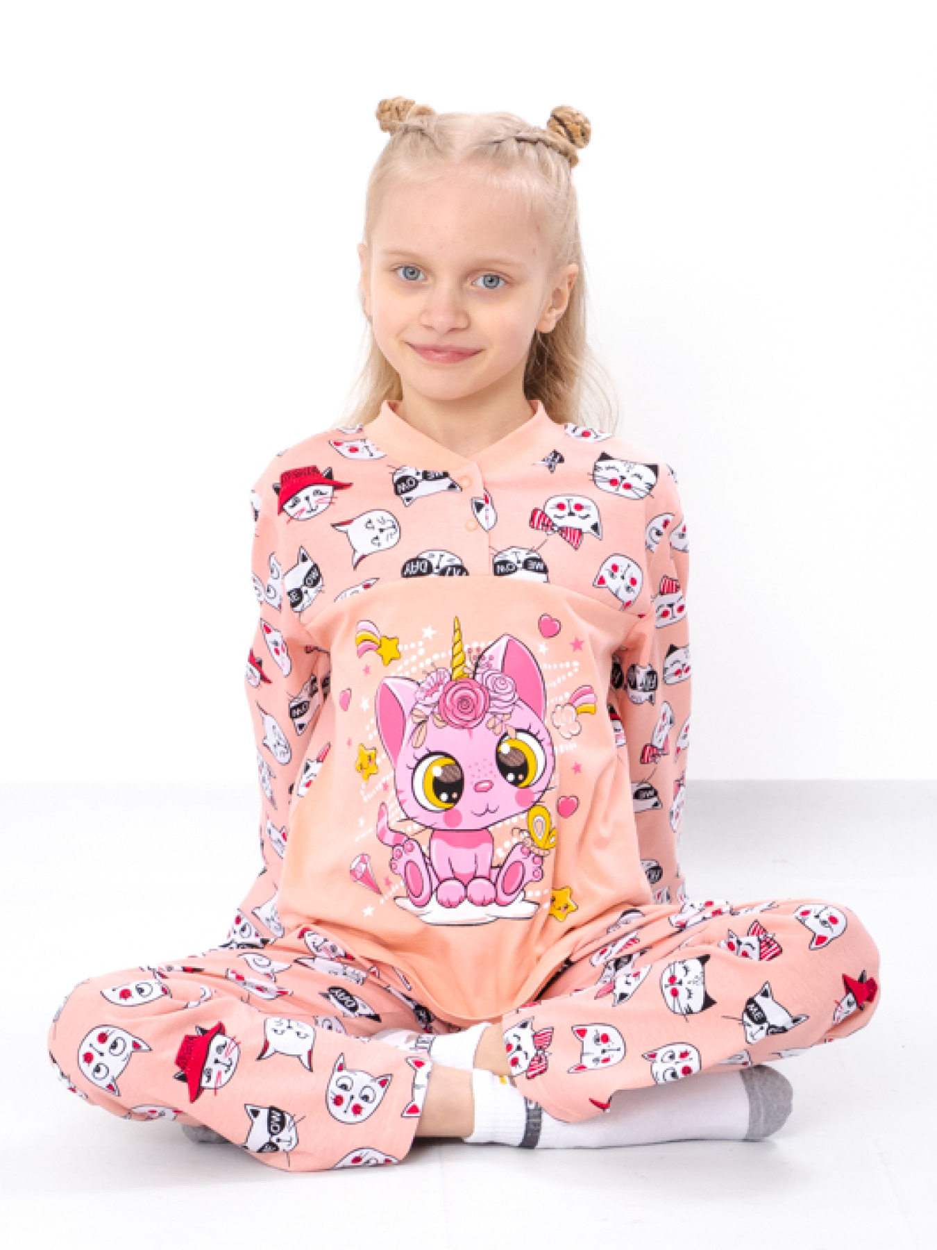 Пижама Носи своє модель 6077-002-33-5-kotiki-persik Фото