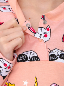 Пижама Носи своє модель 6077-002-33-5-kotiki-persik Фото