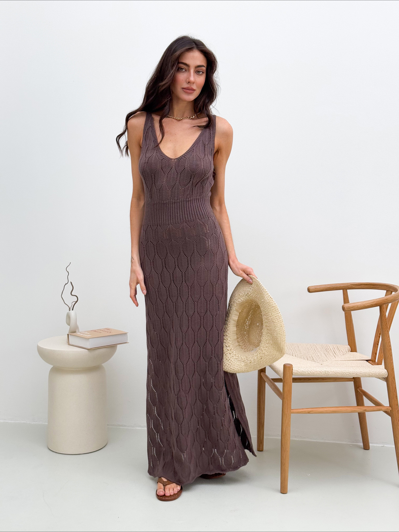 Сукня максі ART KNIT модель 37688 Фото