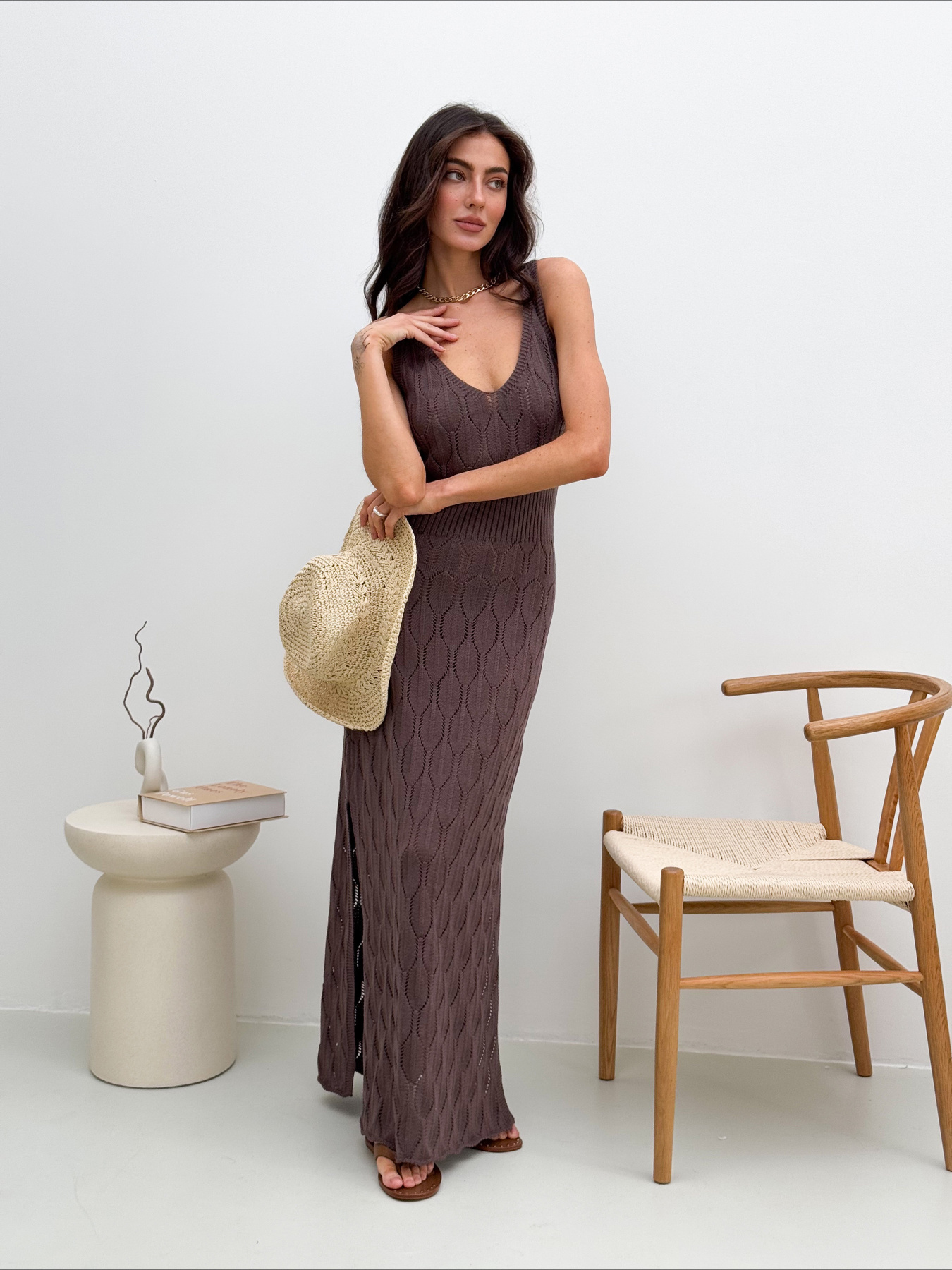 Сукня максі ART KNIT модель 37688 Фото