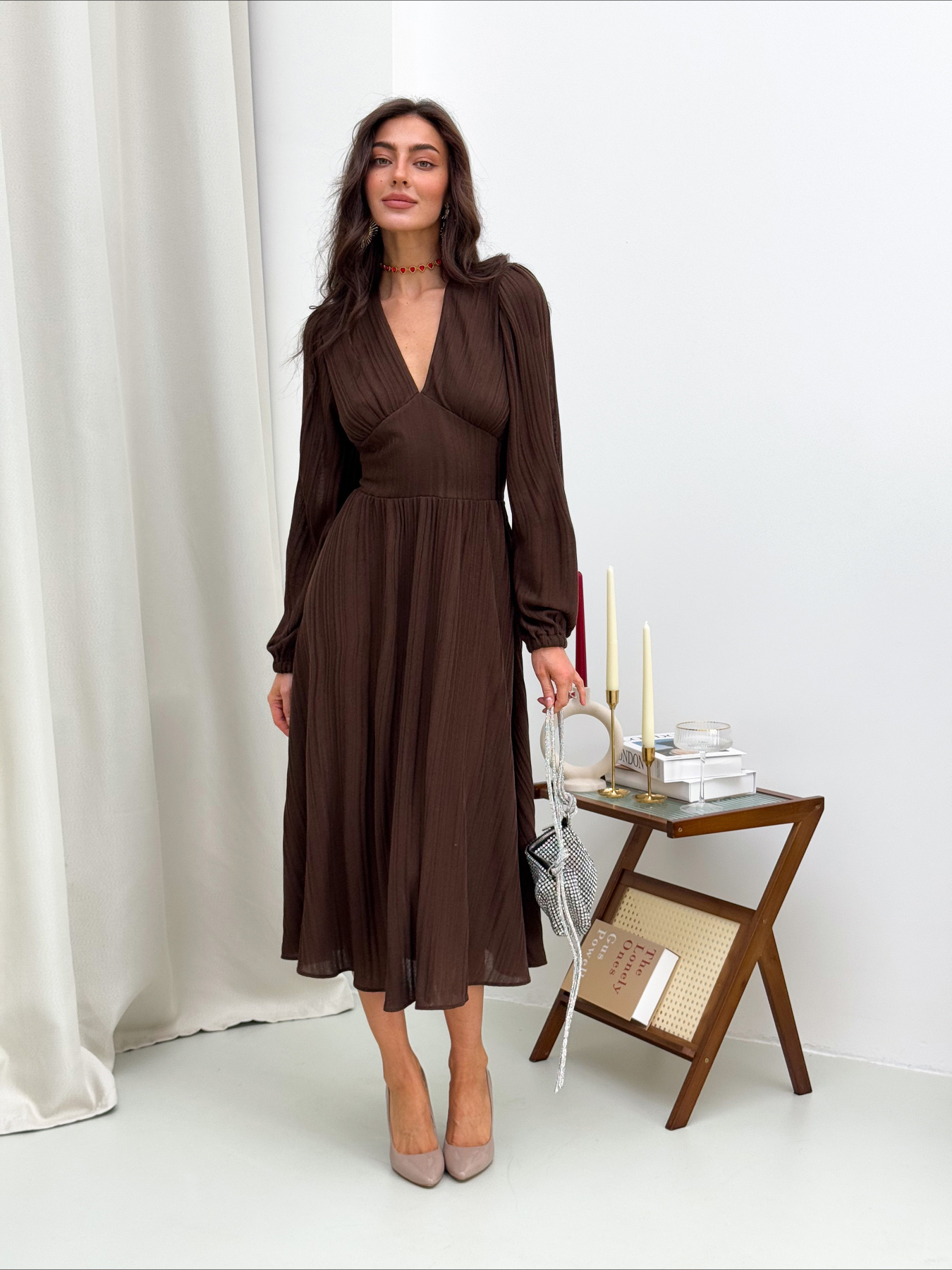 Сукня міді ART KNIT модель 39259 Фото