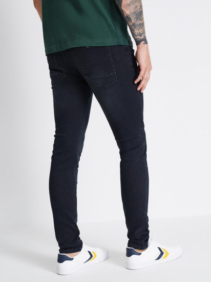 Мужские джинсы slim fit классические приталенные черные модель 10037716 — фото 3 - INTERTOP