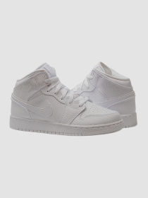 Кросівки Jordan Air 1 Mid(Gs) модель 554725-130 Фото