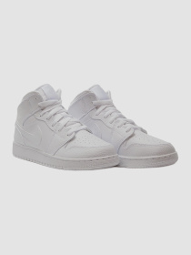 Кросівки Jordan Air 1 Mid(Gs) модель 554725-130 Фото
