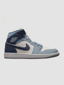 Кросівки повсякденні Jordan 1 Mid Shoes 'Diffused Blue' модель BQ6472-140 Фото
