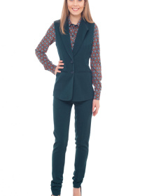 Жилет классический LadyLike модель ll135160047-zelenij Фото