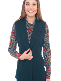 Жилет классический LadyLike модель ll135160047-zelenij Фото