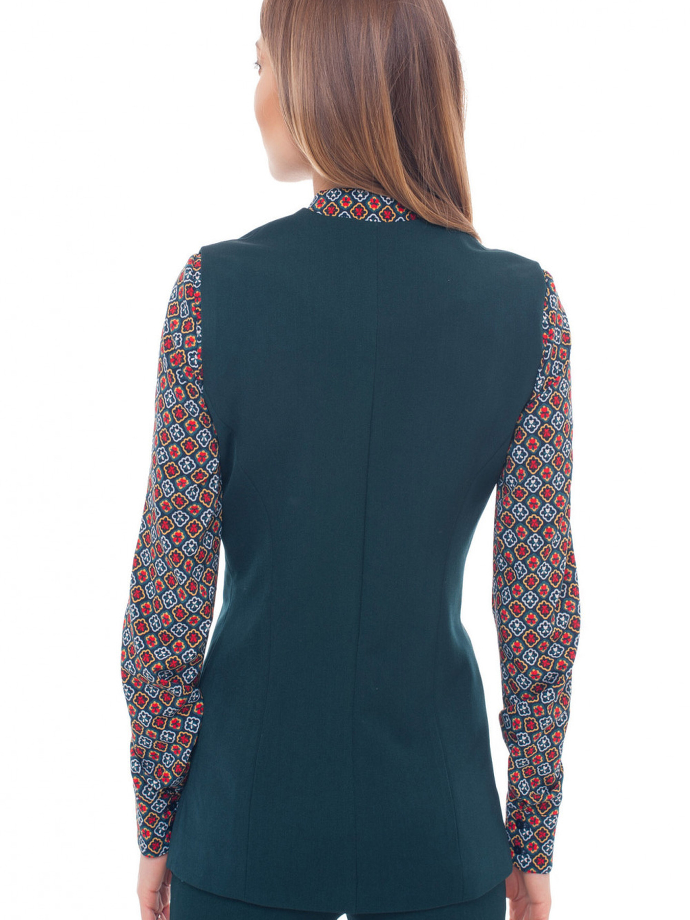 Класичний жилет LadyLike модель ll135160047-zelenij Фото