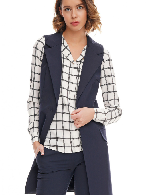 Классический жилет LadyLike модель ll153420063-sinj Фото