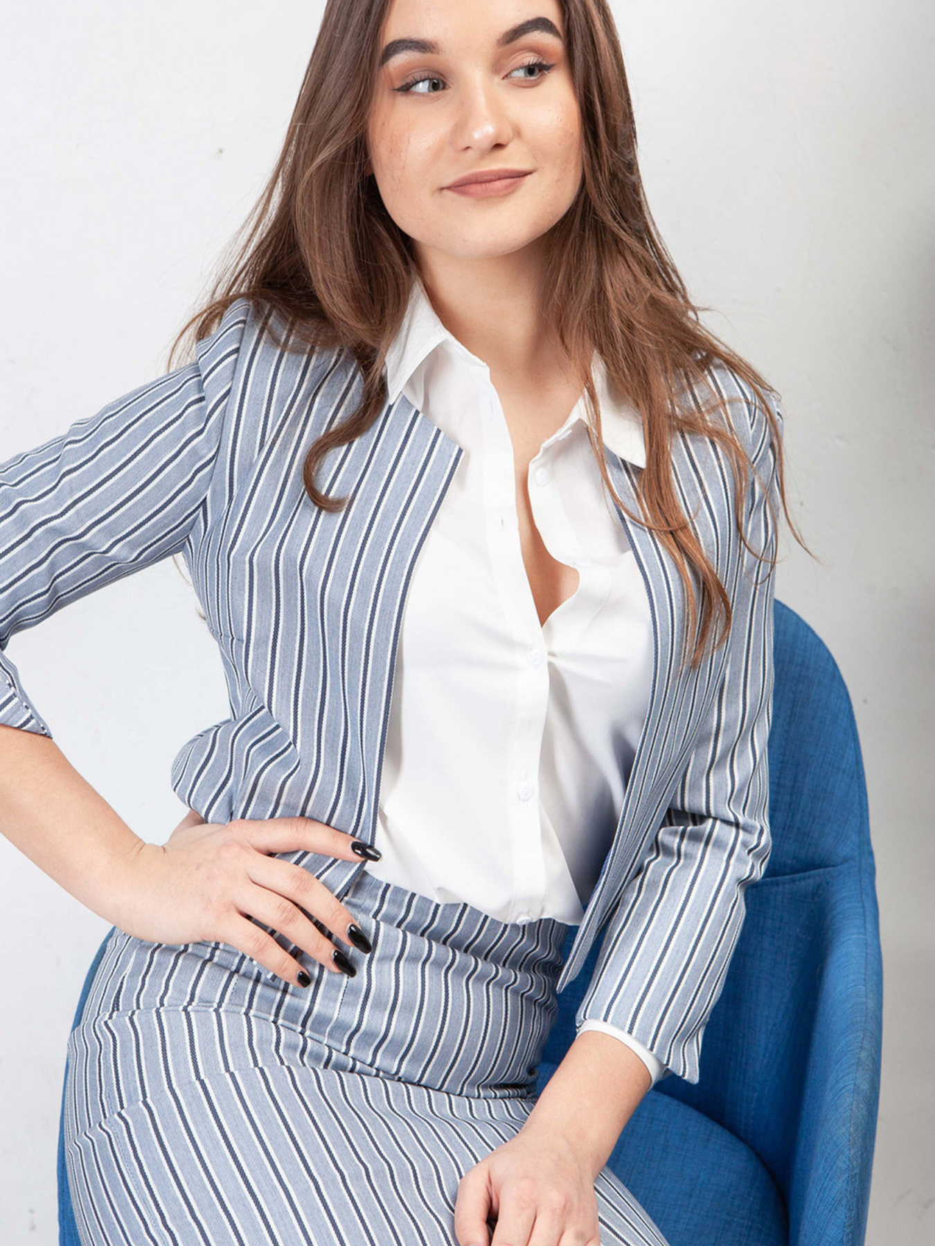 Жакет LadyLike модель ll108222364-blakitnij Фото