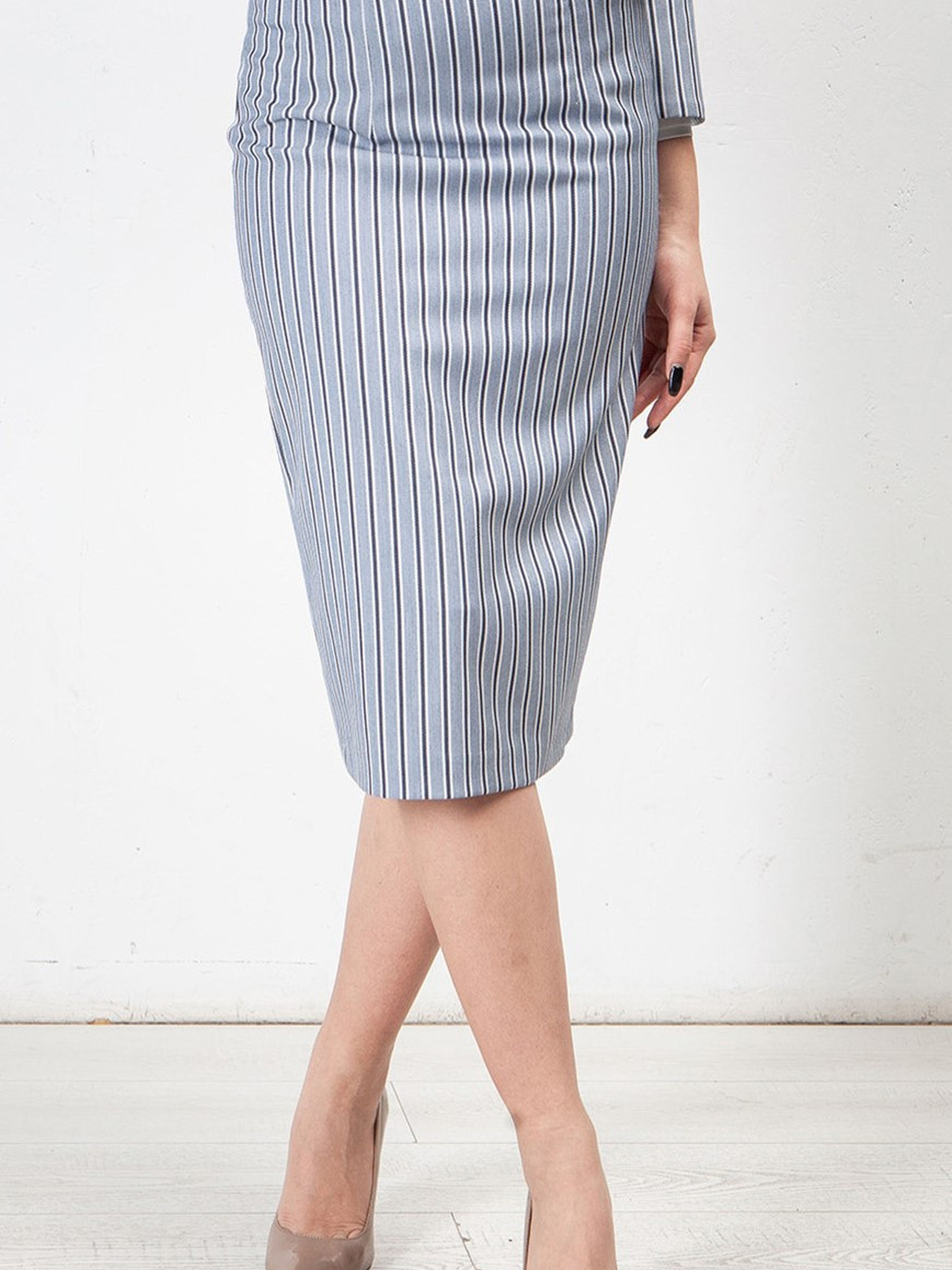 Спідниця міді LadyLike модель ll169122461-blakitnij Фото