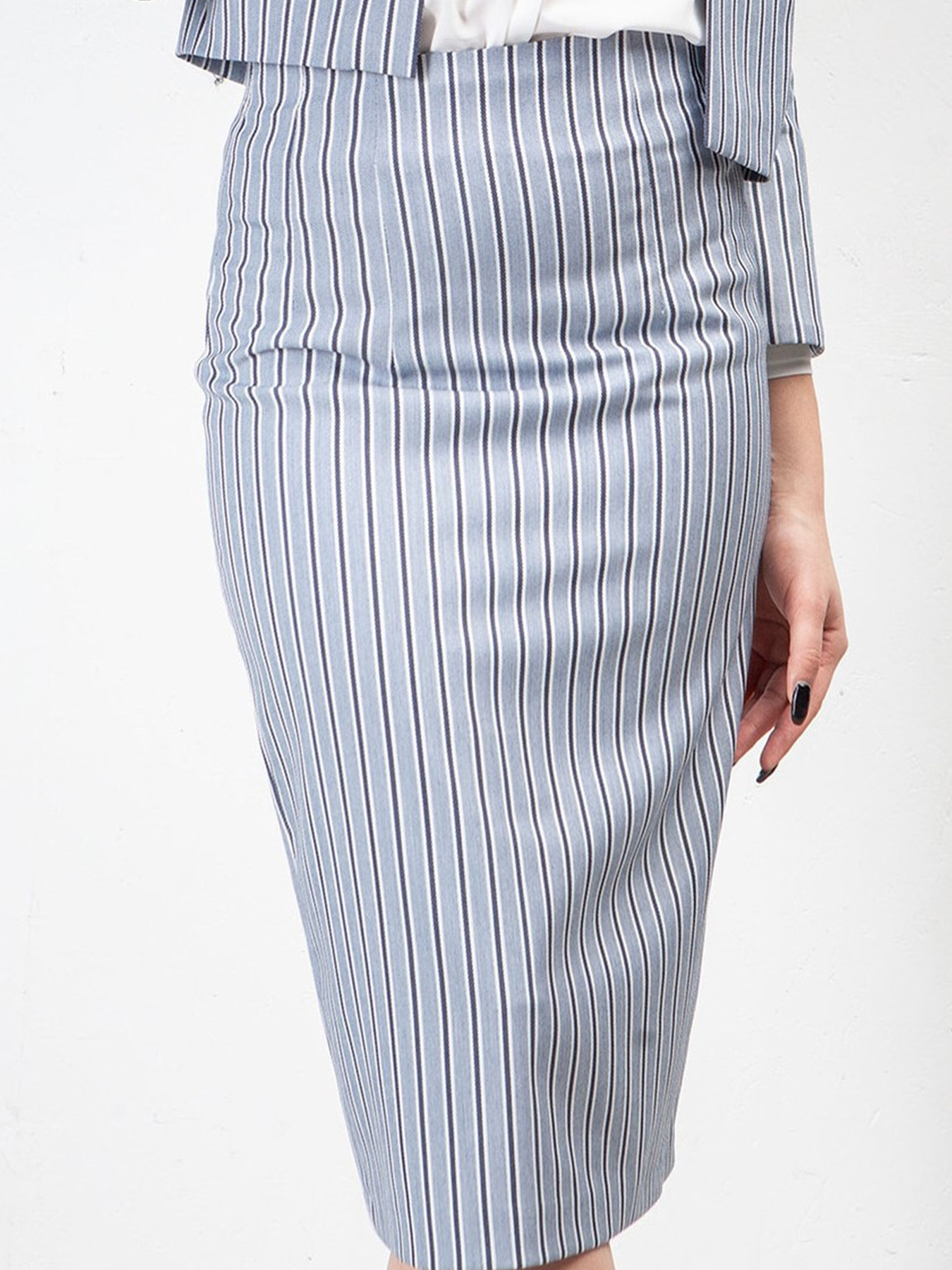 Юбка миди LadyLike модель ll169122461-blakitnij Фото