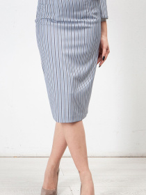 Юбка миди LadyLike модель ll169122461-blakitnij Фото