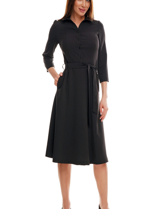 Платье миди LadyLike модель ll101920092-chornij Фото