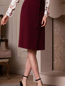 Спідниця міні LadyLike модель ll147320058-bordovj Фото