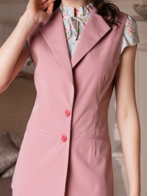 Жилет классический LadyLike модель ll135120011-rozhevij Фото