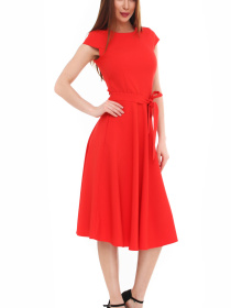 Платье миди LadyLike модель ll99420009-chervonij Фото