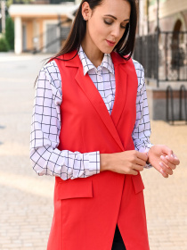 Классический жилет LadyLike модель ll184120010-chervonij Фото