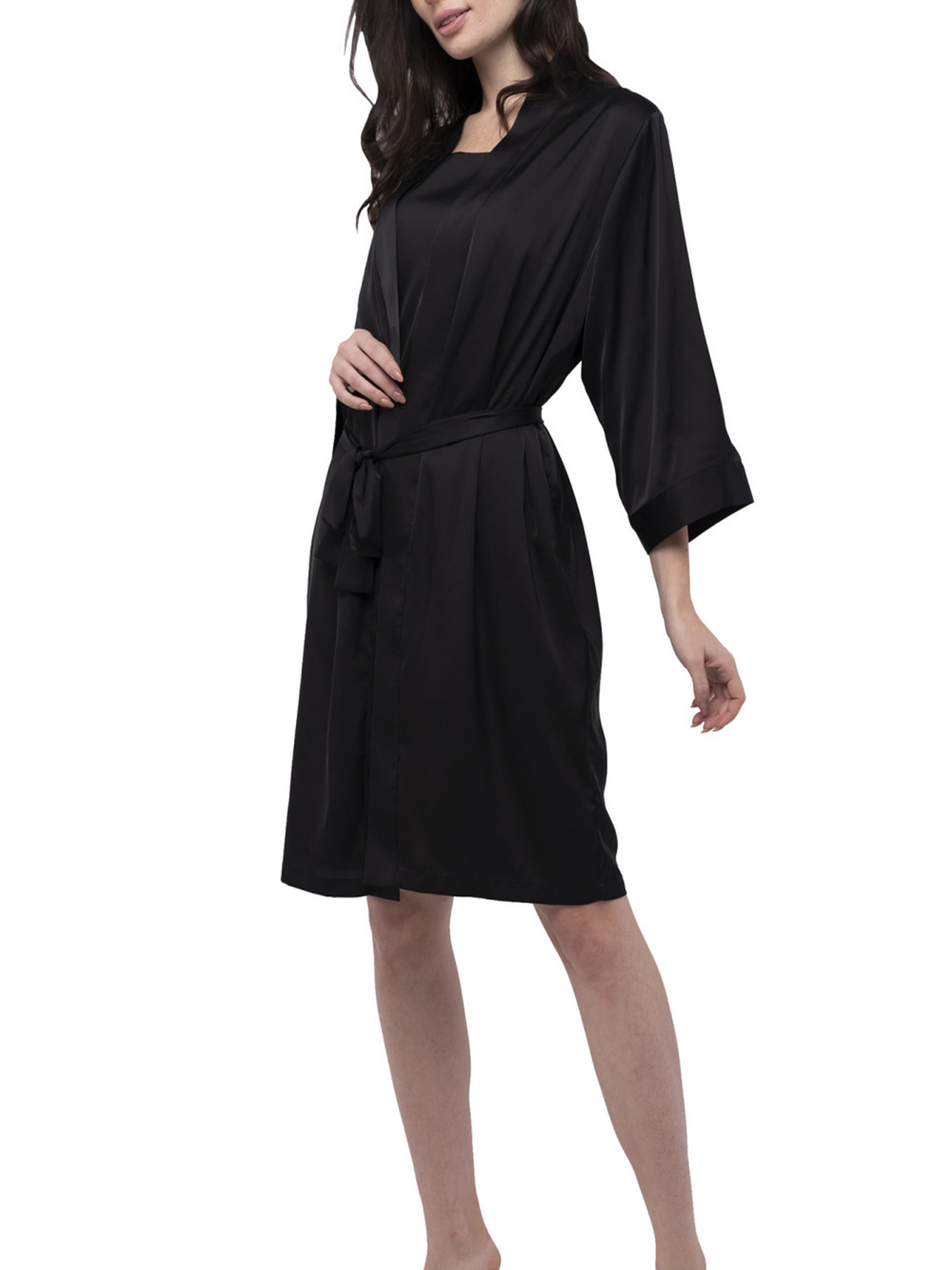 Халат LadyLike модель ll186730090-chornij Фото