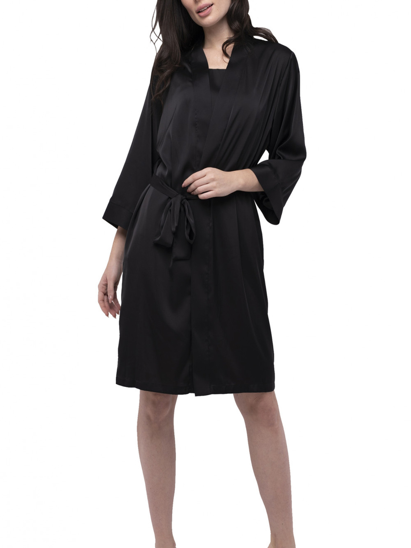 Халат LadyLike модель ll186730090-chornij Фото